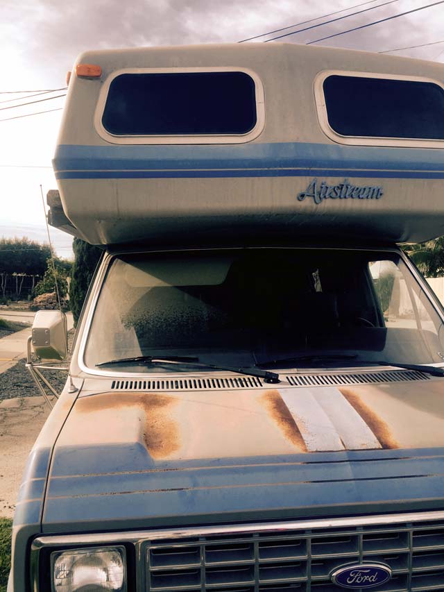 Surface rust on hood passenger side
