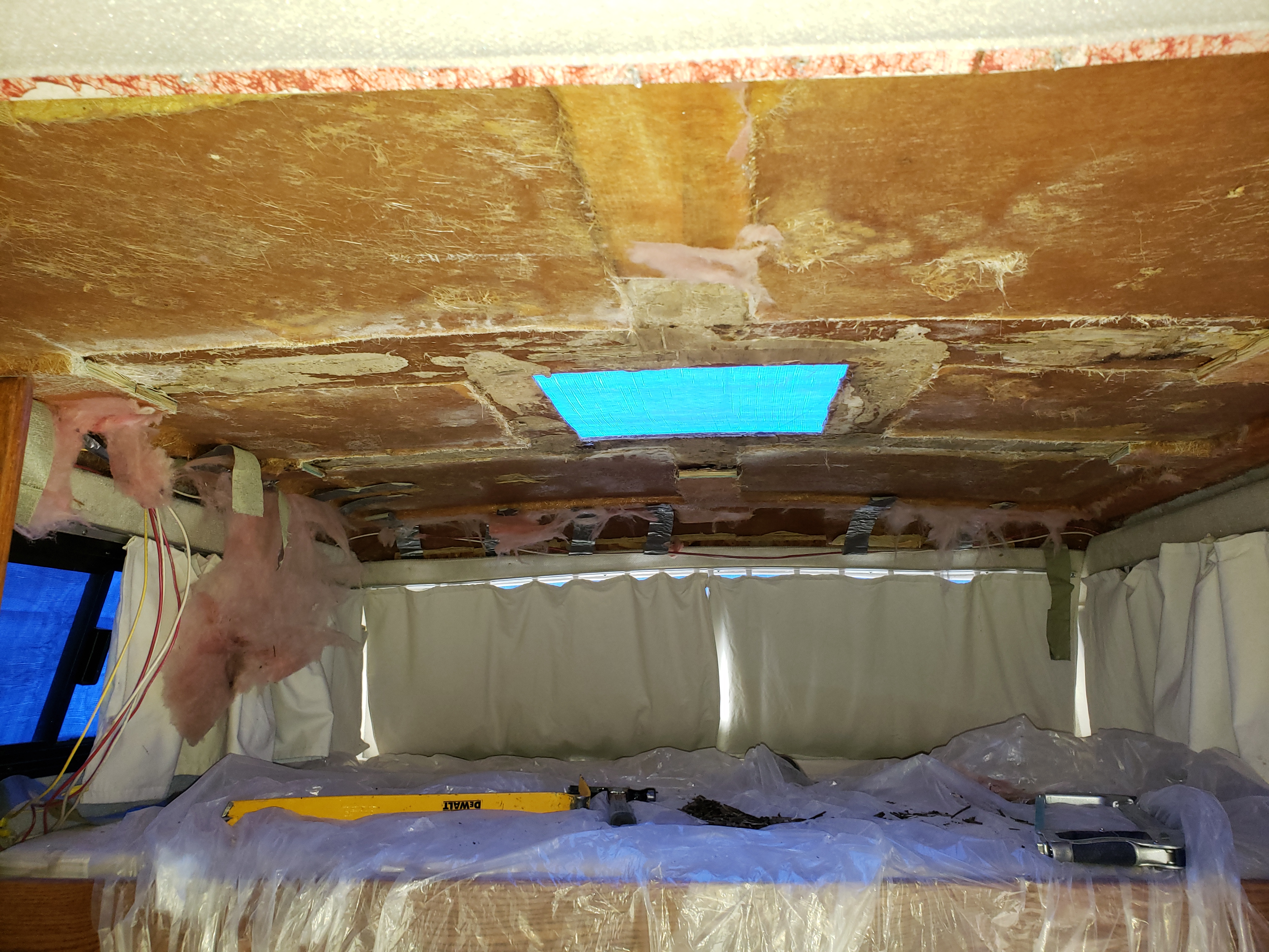 Bunk area with roof removed