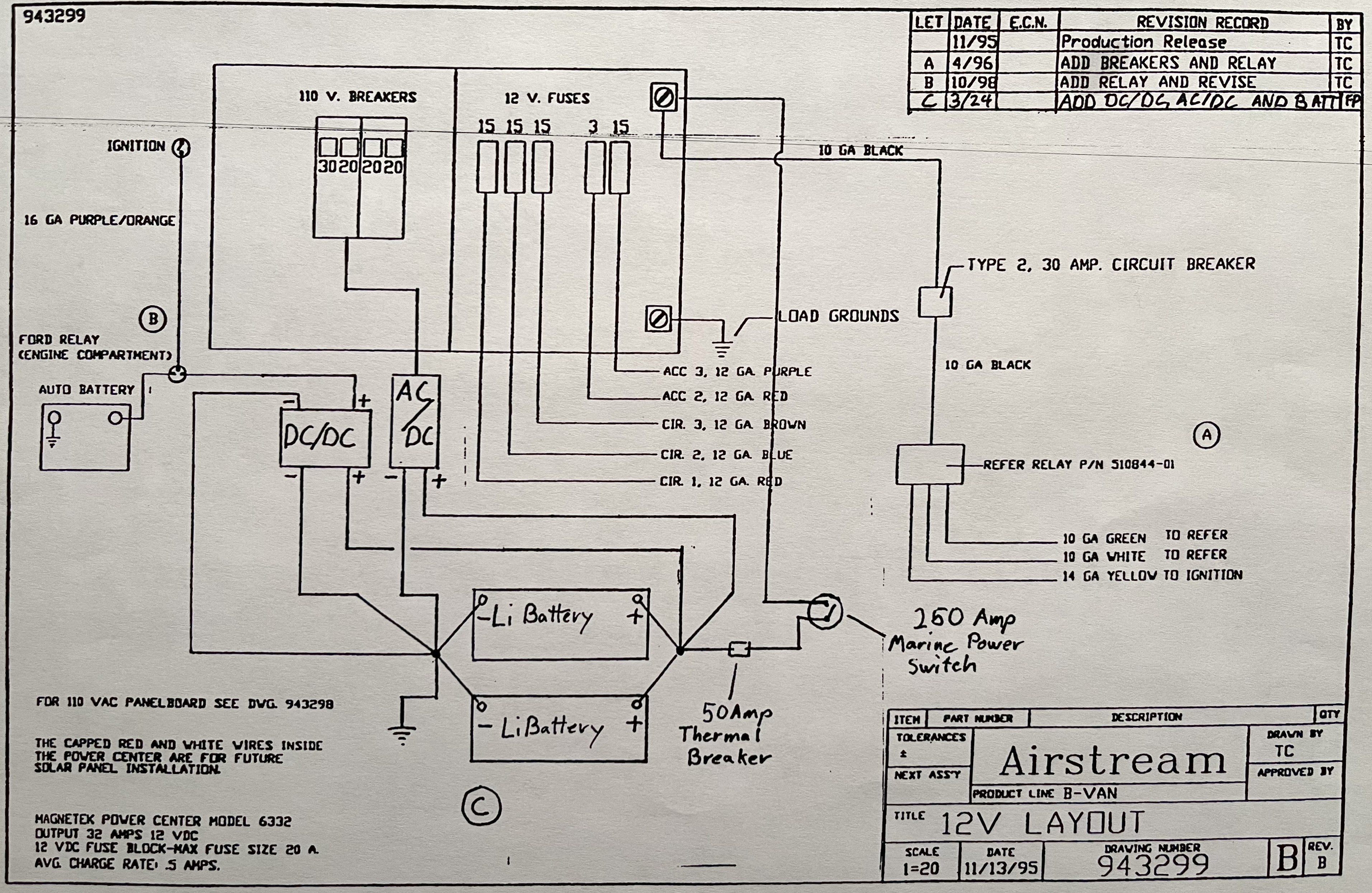 Updated 12V LAYOUT (updated by me not AIRSTREAM)