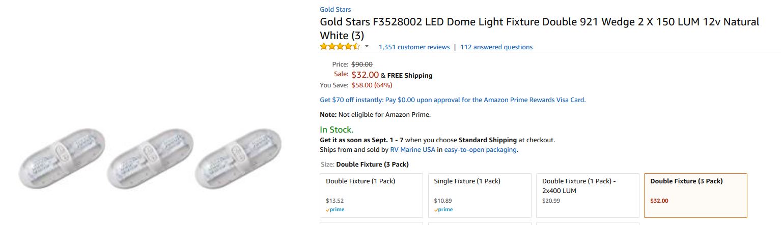 2017-08-28 10_23_28-Amazon.com_ Gold Stars F3528002 LED Dome Light Fixture Double 921 Wedge 2 X 150 .jpg