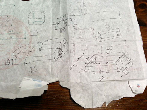 planing out the re-upholstery project